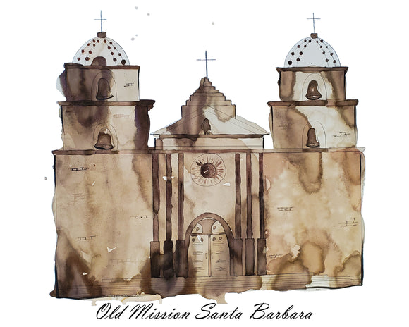 Aged Mission Santa Barbara